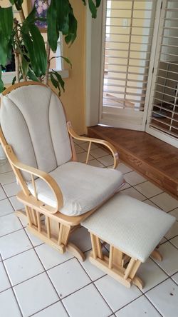Glider chair and ottoman