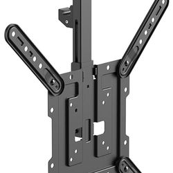 Mount Plus CM344 Flip Down TV and Monitor Roof Ceiling Swivel Mount | Fits Flat TV 23 to 55 Inches | VESA Compatible 200x200, 400x400 | Height Adjusta