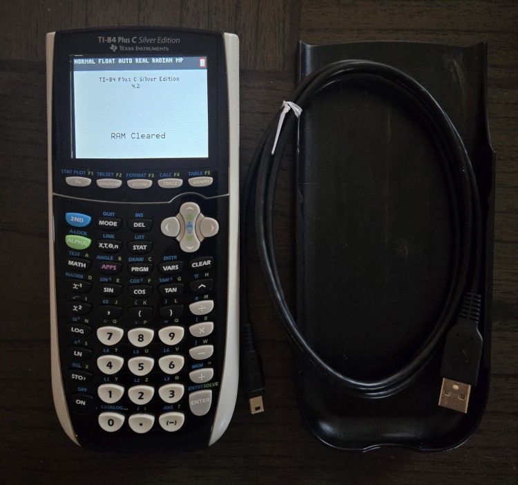 Texas Instruments TI-84 Plus C Silver Edition Graphing Calculator White