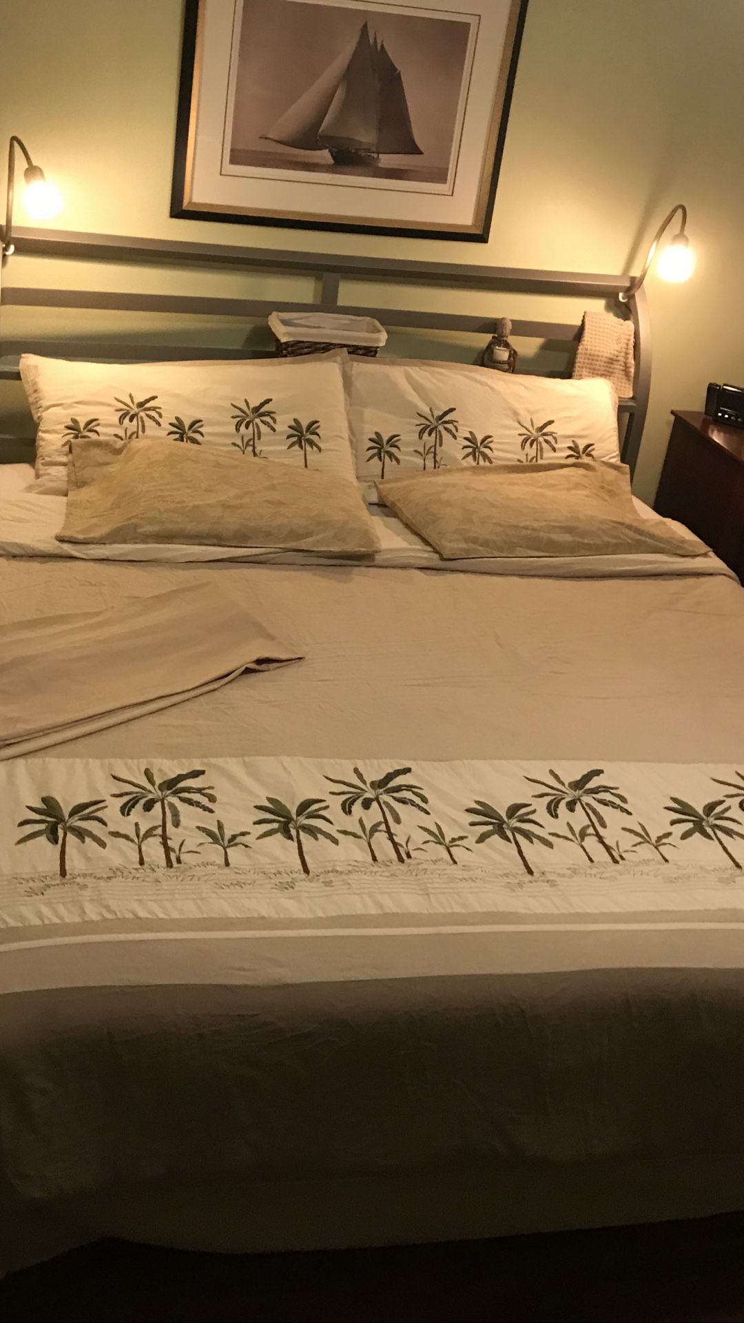 Crosskill King Comforter Set & Curtains