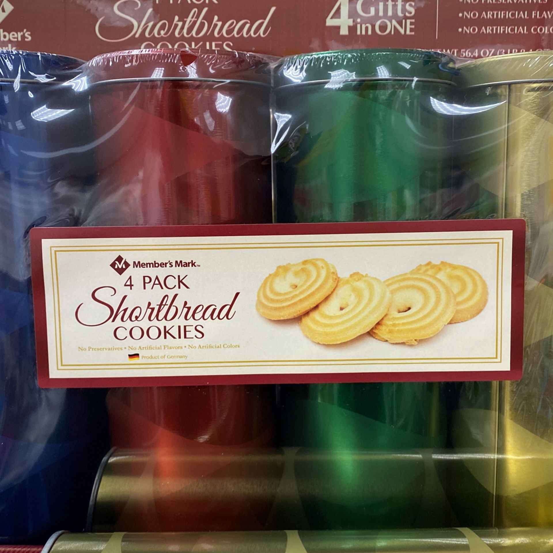 4 Pack Shortbread Cookies Members Mark