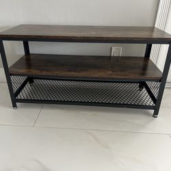 3-Tier Shoe Rack, Shelf Storage Bench with Metal Mesh Shelves and Seat, Free Standing Shoe Organizer for Entryway, (39"W x 15"D x 18"H)