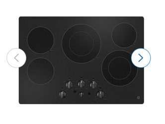 GE Black Electric Cooktop 5 Burners