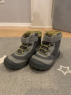 Old Navy Gray Yellow Toddler Hiking Boots Size 10