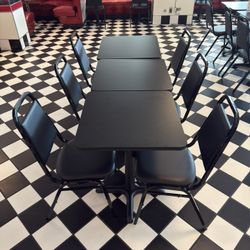 Black Tables & Chairs 