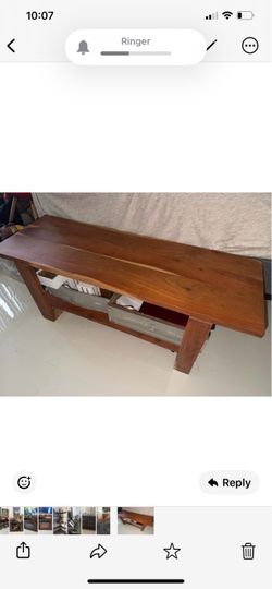 Wooden bench