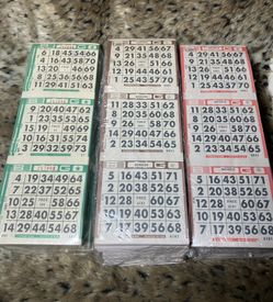 Bingo Cards Paper Sheets 1,000 Sheets
