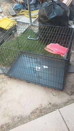 Dog crate 36-in 2-door heavy duty