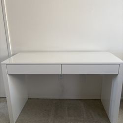 CB2 White Lacquered Desk