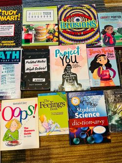 Girls educational books homeschool large lot
