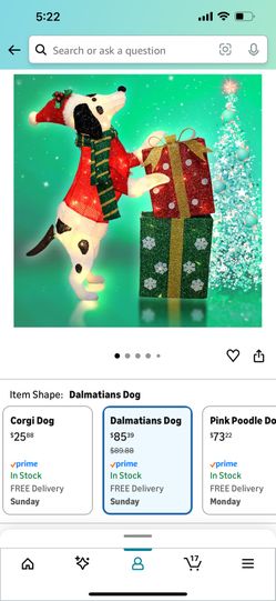 Christmas Dachshund Dog Decoration