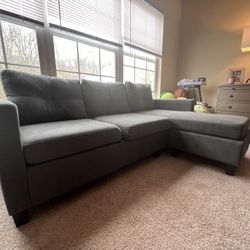 Reversible Sofa & Chaise with Ottoman 