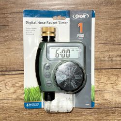 Orbit Digital Water Hose Faucet Timer 1 Port 62056 BRAND NEW Factory Sealed