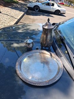Silver plated tea set