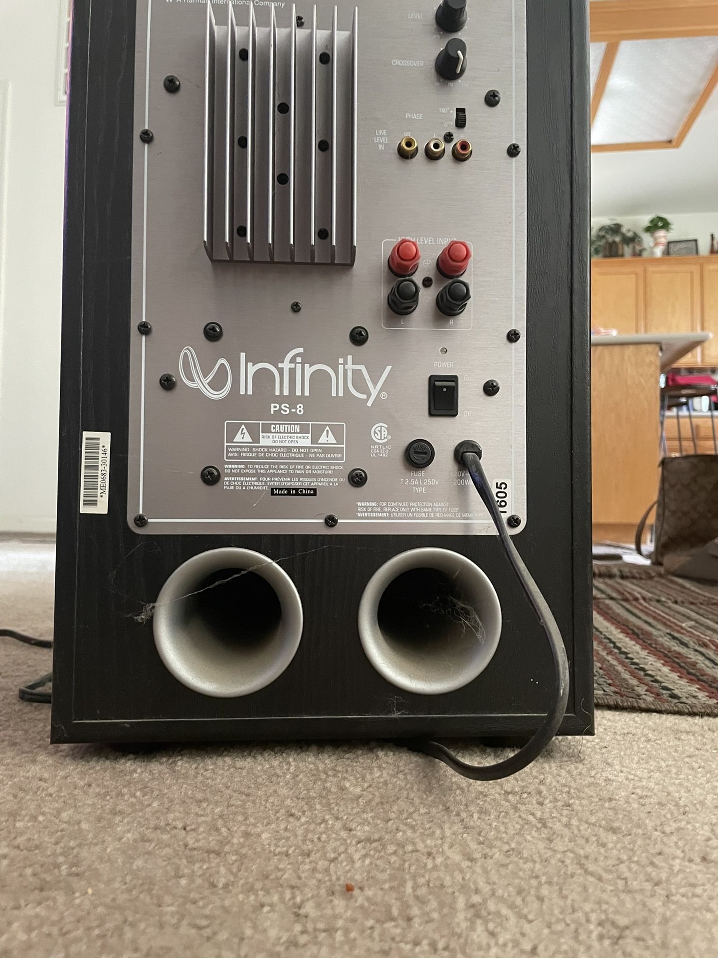 PS-8 powered subwoofer (by Infinity Systems