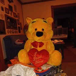  Large Yellow Valentine's Teddy Bear 