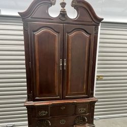 Georgian Vintage Cherry Armoire 100% Solid Wood