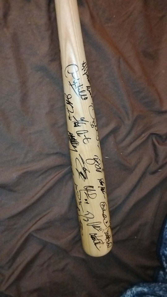 2005 Colorado Rockies Team Signed Bat