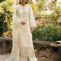 Indian Pakistani Tradition Designer Shalwar Kameez Embroidery Cotton 