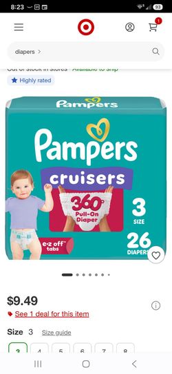 Pampers Cruisers 360 Pull-On Diapers Size 3