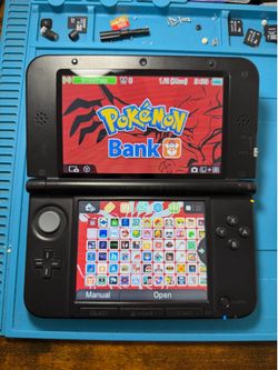 Nintendo Red 3DS XL - Custom Setup - 64GB