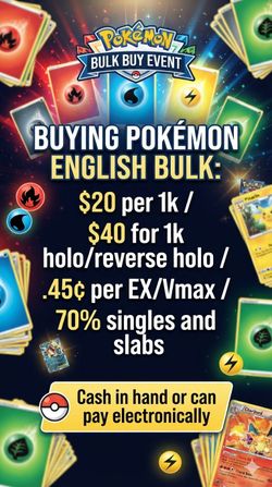Buying english pokemon bulk
