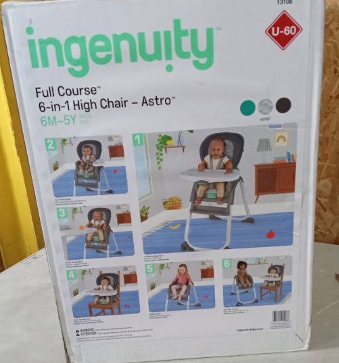 Baby High Chair NEW! 6 In 1