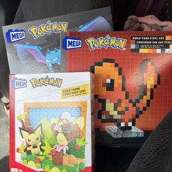 Pokémon Mega Bloks Lego 3 Sets 