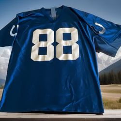 Indianapolis Colts Marvin Harrison Jersey Mens Large Blue NFL 1(contact info removed)