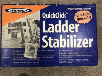 Quick click latter stabilizer and extension latter covers.