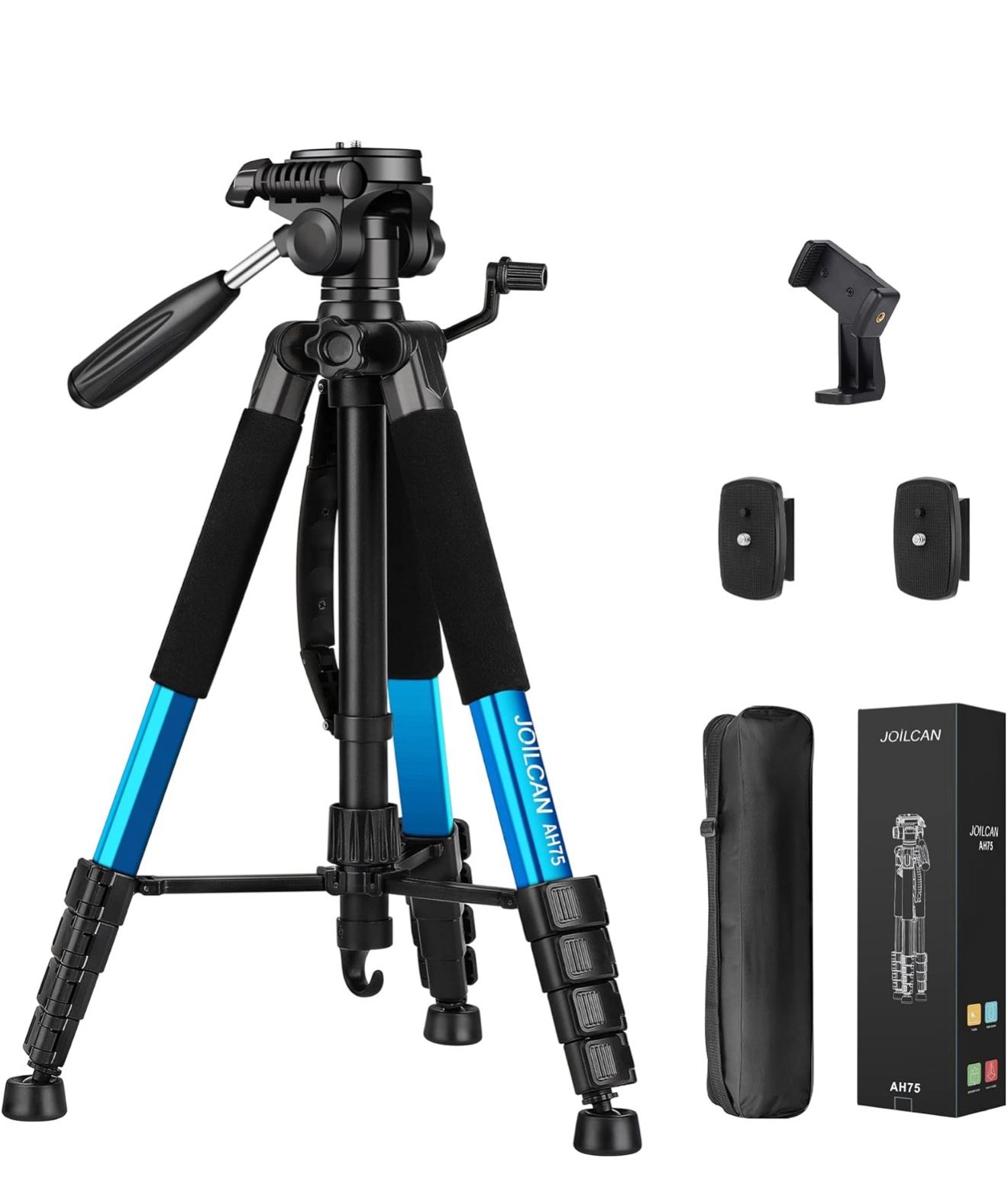 Joilcan Tripod 74” For Camera Cellphone