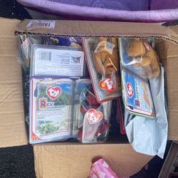 Box Of Beanie Baby’s 