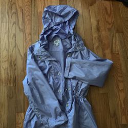 Large Lavender Hidden Good Rain Jacket New Without Tags