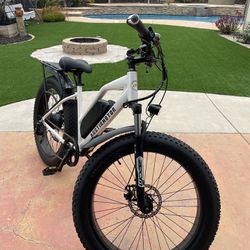 AOSTIRMOTOR S07-G 750W Electric Bike, 26" * 4" Fat Tire, 48V 13AH Removable Lithium Battery, Max Speed 28MPH, Shimano 7-Speed, Front Fork Suspension(W