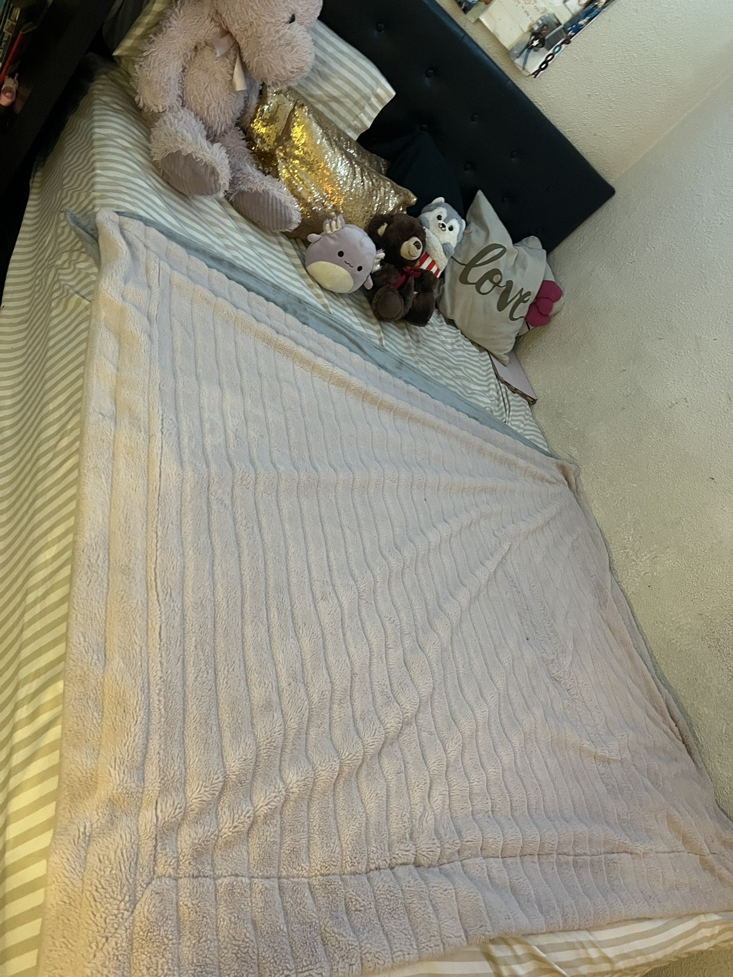 Black Queen size bed frame