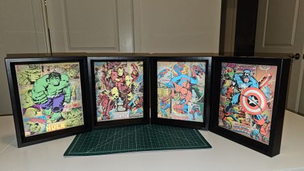 3d HOLOGRAM Marvel Framed Poster