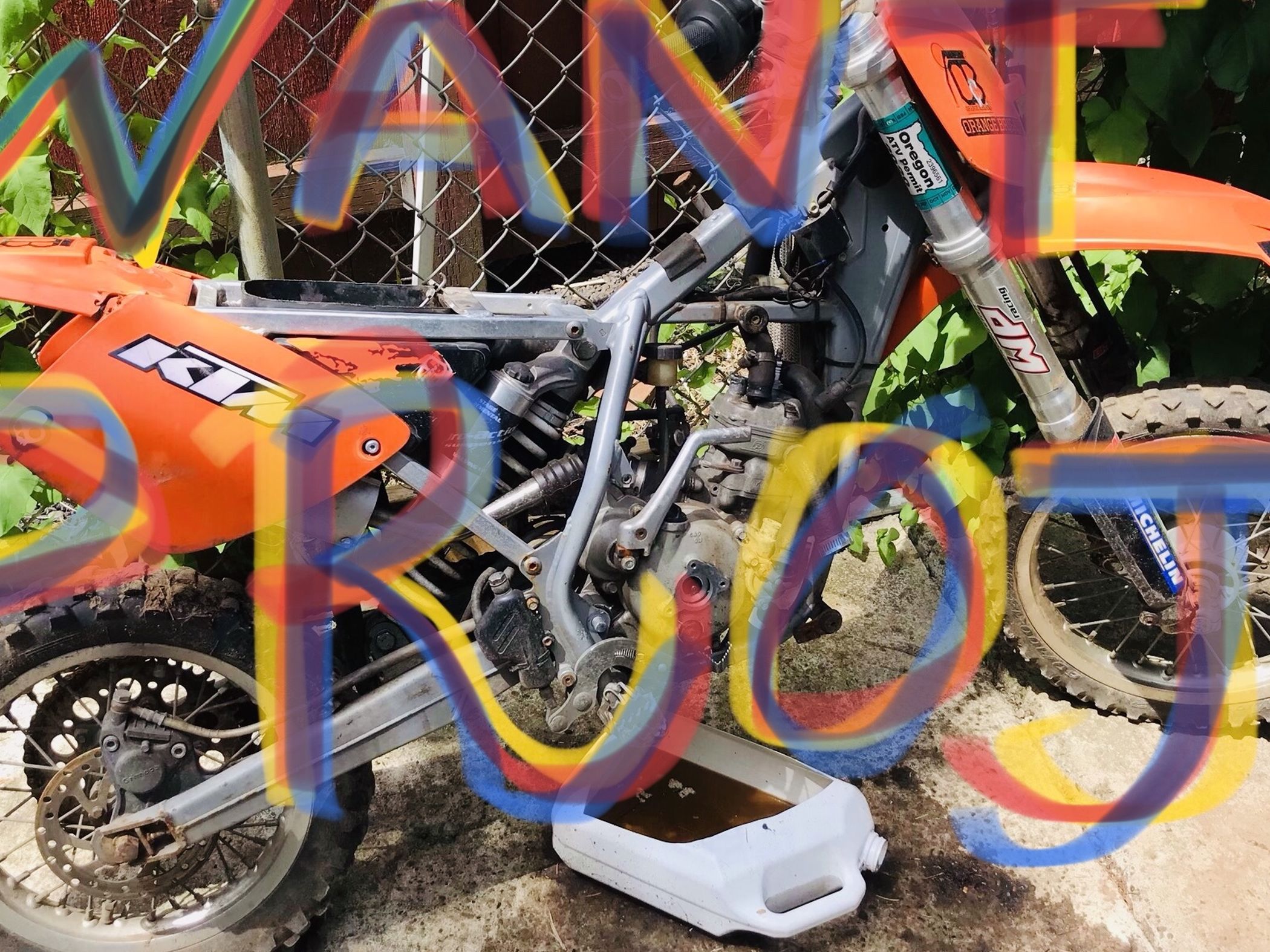 Blown, Seized, killed, Dirt Bike