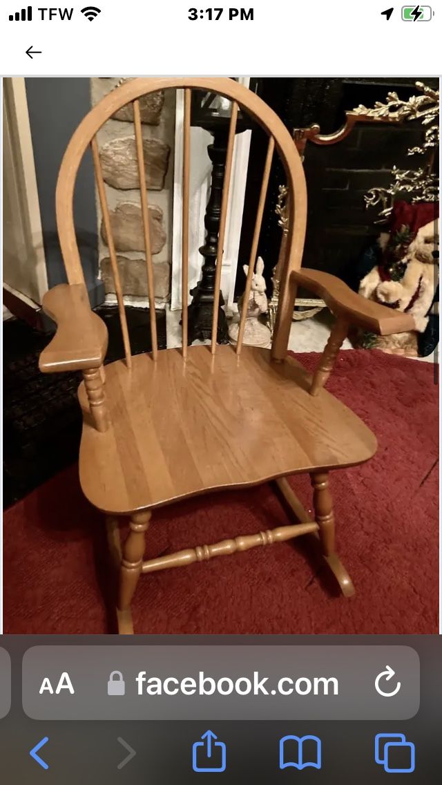 Child’s Wooden Rocking Chair