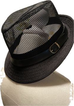 Black Mesh Fedora