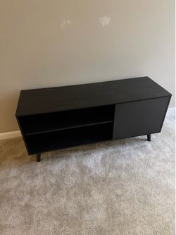 Black tv stand cabinet