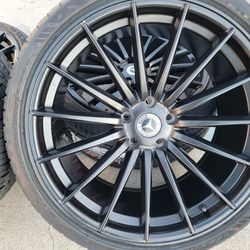 20"new Staggerd MERCEDES Benz E450 Black Satin Wheels With New Tires 