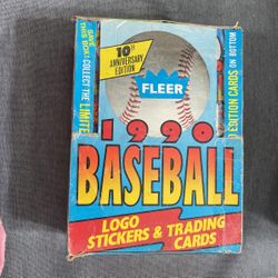 1990 Fleer Baseball 10 Anniversary  Edition 36 Count Full Box