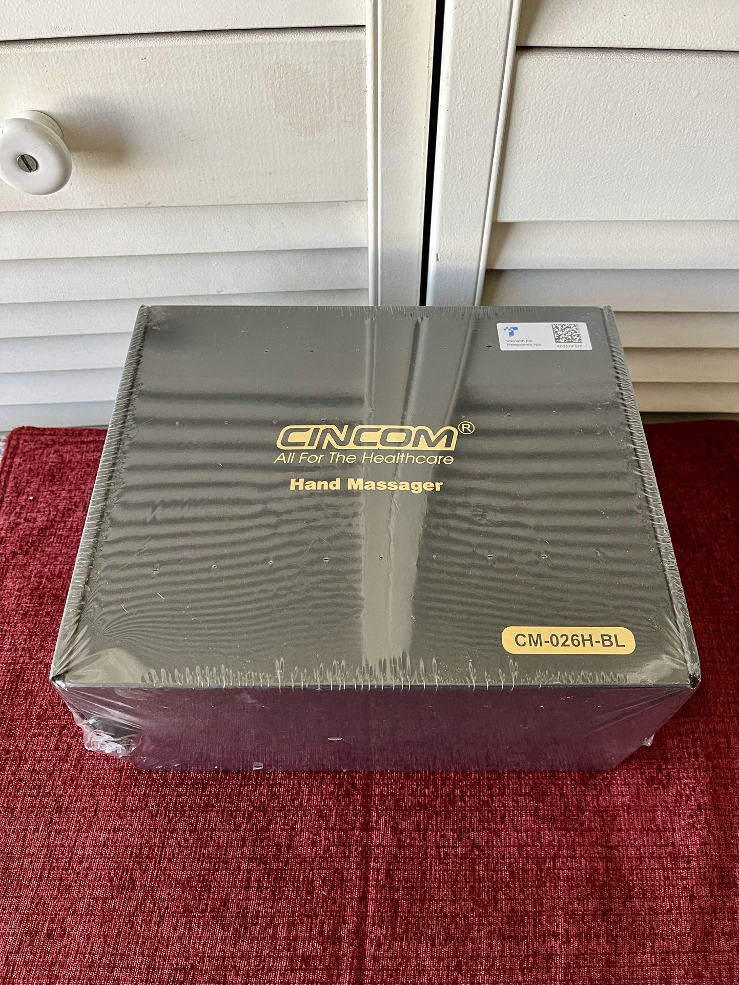 Cincom Rechargeable Hand Massager CM-026H-BL Black New Sealed Box