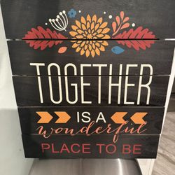 Together Hanging Sign