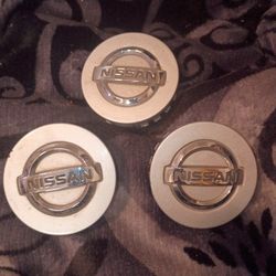 Nissan 3 Center Caps  For- Pathfinder, Exterra, Armada, Titan,