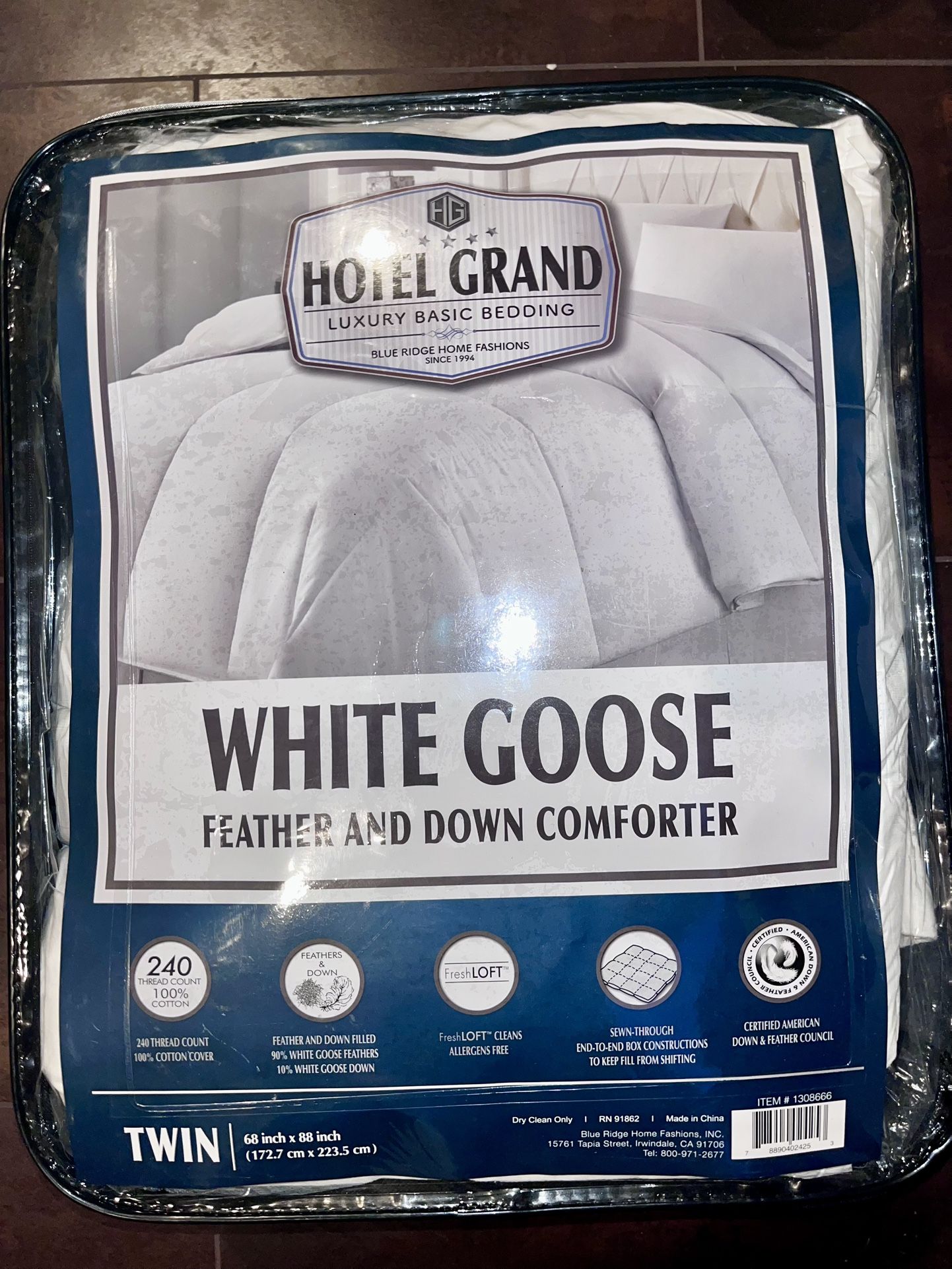 Down White Goose Feather Comforter