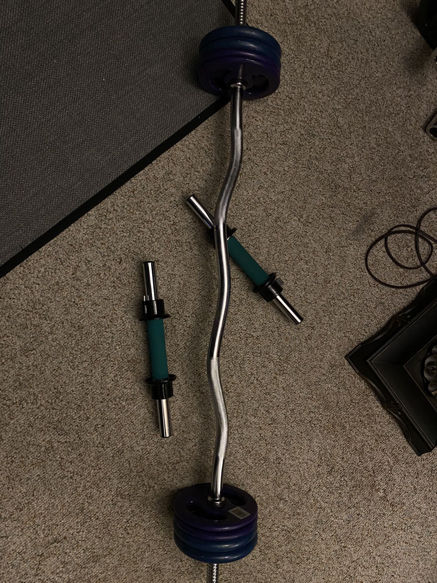 Single Standard Bars Standard Curl Bar