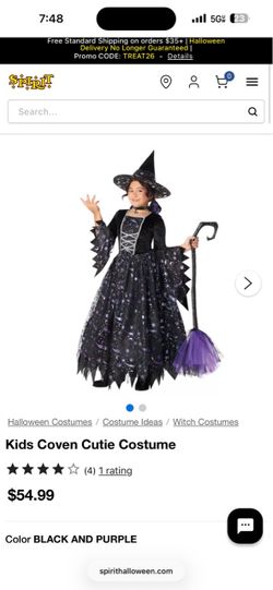 Witch kids costume