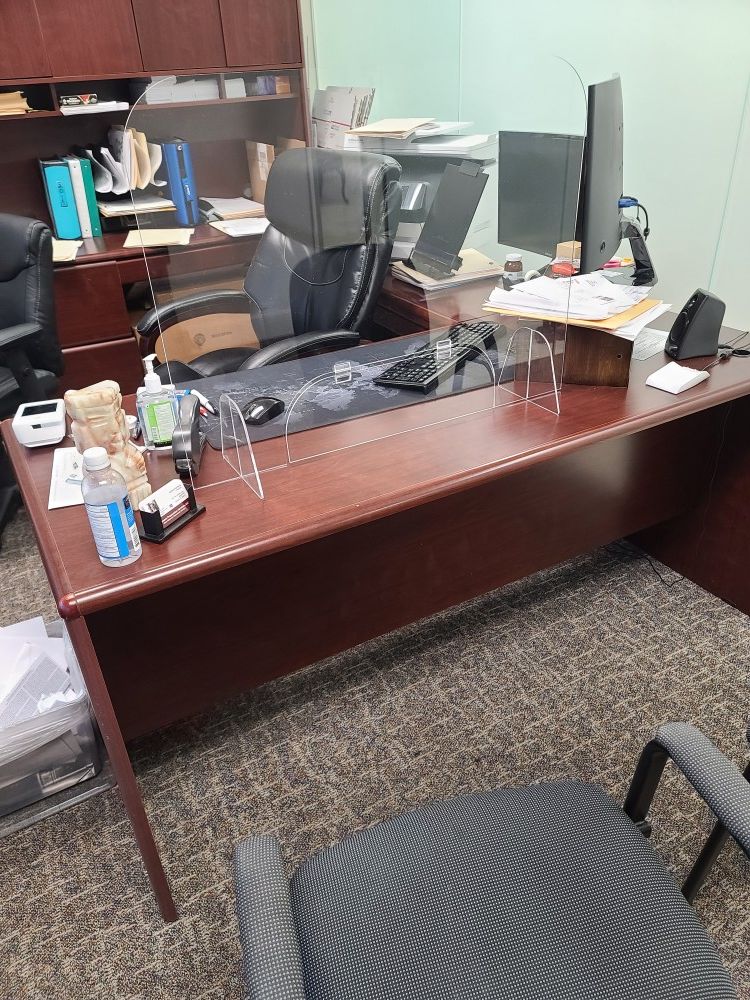 Free office furniture... available for pickup on Tuesday afternoo