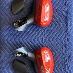 Fiat 500 Side Mirrors Red